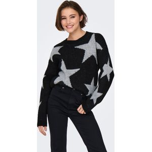 ONLY Trui 'ONLJESSICA'  grijs / zwart