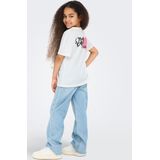 ONLY GIRLS - T-shirt - Katoen - O-hals - Korte Mouwen - Pigment Print