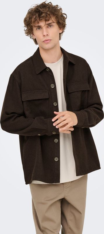 Onspaul - Overshirt - Relaxed Fit - Lange Mouwen - Knoopsluiting