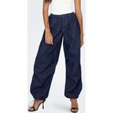 ONLY - ONLKylie - Broek - Donkerblauw - Tapered - Verstelbare Taille