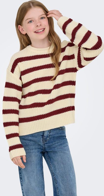 ONLY GIRLS - Gebreide Pullover - O-hals - Lange Mouwen - Loose Fit