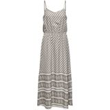 JDY - Jurk - Grijs/Wit - Lang/Maxi - Mouwloos