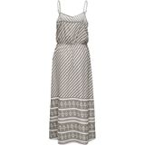 JDY - Jurk - Grijs/Wit - Lang/Maxi - Mouwloos
