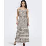 JDY - Jurk - Grijs/Wit - Lang/Maxi - Mouwloos