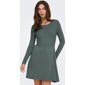Onlalma - Korte Jurk - Gebreide Jurk - O-hals - Lange Mouwen - Regular Fit