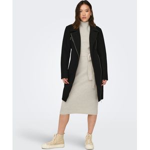 Only - ONLEMILY ZIP BIKER COAT - Korte Jas - Zwart