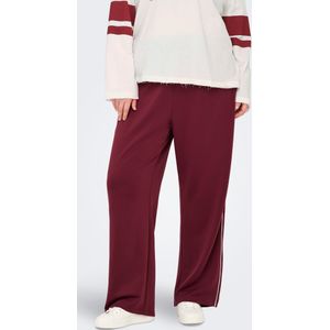 ONLY CARMAKOMA - Broek met Wijde Pijpen - Zwart - Stretchstof - Regular Fit