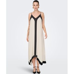 Only - Lange Jurk - Jersey - V-hals - Zonder Mouwen