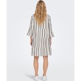 ONLY - Jurk - Marine - Gestreept - Katoen - Lange Mouw