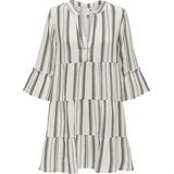 ONLY - Jurk - Marine - Gestreept - Katoen - Lange Mouw