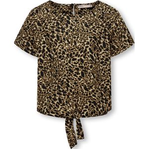KIDS ONLY GIRL Top KOGLINO met All Over Print Zwart/Lichtbruin