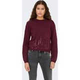 Jacqueline de Yong - Jdymadison Life On - Trui - Bordeauxrood - Dames