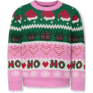 ONLY MINI - Gebreide Pullover - Mini - O-hals - Lange Mouwen - Jacquard