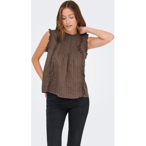 ONLY - ONLKieran - Blouse - Chocoladebruin - Mouwloos