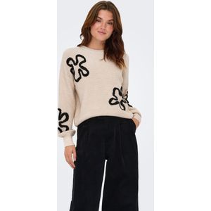 Only - Gebreide Trui - Regular Fit - Ronde Hals - Lange Mouwen - 93% Polyester