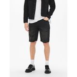 Onsavi - Mid Waist Slim Fit Shorts - Denim - Blauw - Gulp met Rits