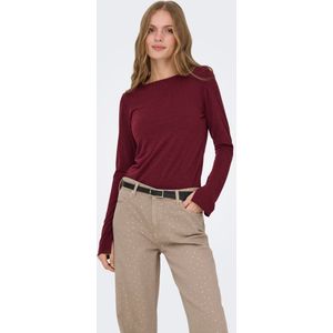 Onlsia - Blouse - Regular Fit - Lange Mouwen - Boot Hals