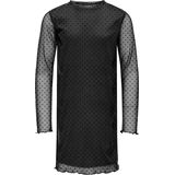 ONLY GIRLS - Midi-jurk - Met Lange Mouwen - O-hals - Mesh Details - Print