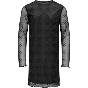 ONLY GIRLS - Midi-jurk - Met Lange Mouwen - O-hals - Mesh Details - Print