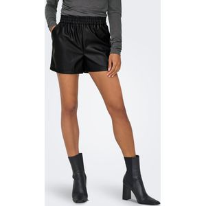 Jdyalaia Mid Waist Regular Fit Short Van Synthetisch Leer