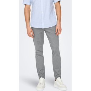 ONLY & SONS Geruite Slim Fit Chino ONSMARK Medium Grey