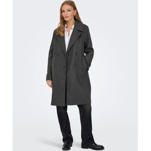 Only - ONLADINA LIFE LONG COAT - Tussenjas - Donkergrijs Melange