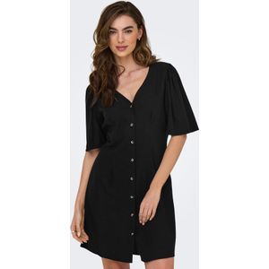 JDY - Korte Jurk - V-Hals - Korte Mouwen - Regular Fit