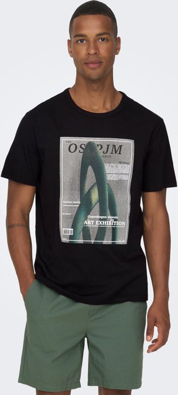 Onstodd - T-shirt - Kleur - O-hals - Korte Mouwen - Regular Fit