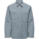 Onsdago - Denim Overhemd - Blauw - Katoen - Lange Mouwen - Regular Fit