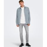 Onsdago - Denim Overhemd - Blauw - Katoen - Lange Mouwen - Regular Fit