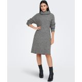 JDY - Jdybigum - Gebreide Jurk - Waterval Hals - Lange Mouwen - Knielengte