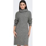 JDY - Jdybigum - Gebreide Jurk - Waterval Hals - Lange Mouwen - Knielengte