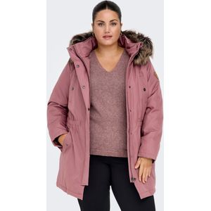 ONLY CARMAKOMA - Lange Parka - Winterjas - Met Afneembare Rand van Synthetisch Bont