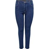 ONLY CARMAKOMA - High Waist Skinny Fit Jeans - Licht Verwassen Dark Denim Look