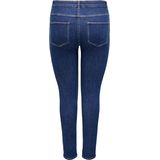 ONLY CARMAKOMA - High Waist Skinny Fit Jeans - Licht Verwassen Dark Denim Look