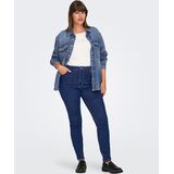 ONLY CARMAKOMA - High Waist Skinny Fit Jeans - Licht Verwassen Dark Denim Look