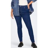 ONLY CARMAKOMA - High Waist Skinny Fit Jeans - Licht Verwassen Dark Denim Look