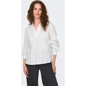 JDY - Top - V-Hals - Lange Mouwen - Kanten Detail - Regular Fit
