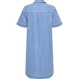 ONLY CARMAKOMA - Denim Jurk - Blauw - Korte Mouwen - Regular Fit