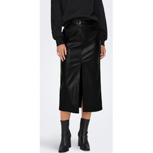 Onlheidi Midi-rok Van Imitatieleer