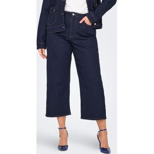 Carmadison High Waist Wide Leg Fit Bijgesneden Jeans