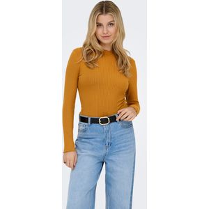 JDY - Jdyfransiska - Top - Hoge Hals - Lange Mouwen - Slim Fit - Ruches