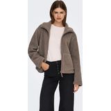 Onlmegan - Teddy Jas - Zacht - Met Capuchon - Ritssluiting - Voorzakken