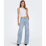 Only - Onlhope Ex Hw Wide Cargo Dnm Cro - Dames - Jeans