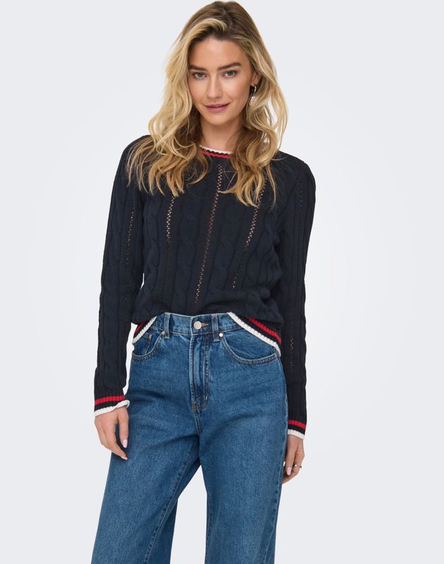 Onlkaya - Gebreide Pullover - O-hals - Lange Mouwen - Regular Fit