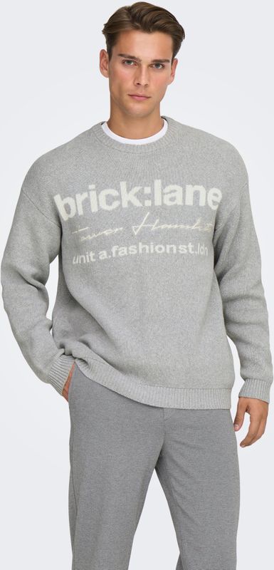 Onsruny - Gebreide Pullover - O-hals - Lange Mouwen - Jacquard - Relaxed Fit