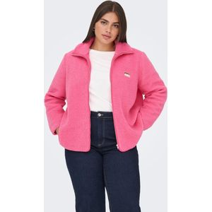 Carholly - Teddy Jacket - Hoogstaande Kraag - Lange Mouwen - Zwart