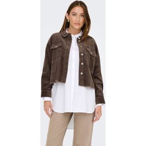 Onlmarina-eny - Jas - Hoge Hals - Lange Mouwen - Knoopsluiting - Kort