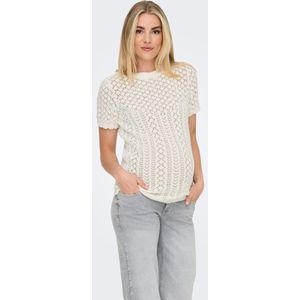 Olmsaga - Gebreide Pullover - Zacht - O-hals - Korte Mouwen