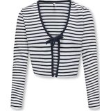 ONLY GIRLS - Vest - Zwart - V-Hals - Lange Mouwen - Biesdetail